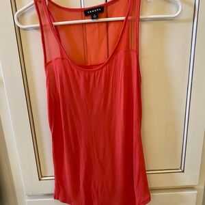 Trouve XS coral, cotton tank.
